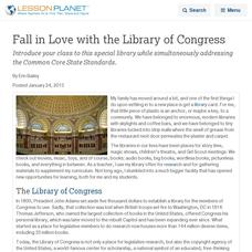 Fall in Love with the Library of Congress Lesson Planet Article Fall in Love with the Library of Congress Lesson Planet Article