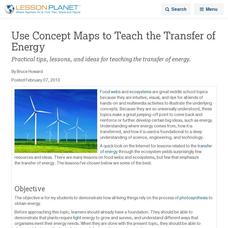 Use Concept Maps to Teach the Transfer of Energy Lesson Planet Article Use Concept Maps to Teach the Transfer of Energy Lesson Planet Article