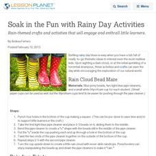 Soak in the Fun with Rainy Day Activities Lesson Planet Article Soak in the Fun with Rainy Day Activities Lesson Planet Article
