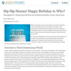 Hip Hip Hooray! Happy Birthday to Who? Lesson Planet Article Hip Hip Hooray! Happy Birthday to Who? Lesson Planet Article