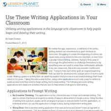 Use These Writing Applications in Your Classroom Lesson Planet Article Use These Writing Applications in Your Classroom Lesson Planet Article