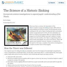 The Science of a Historic Sinking Lesson Planet Article The Science of a Historic Sinking Lesson Planet Article