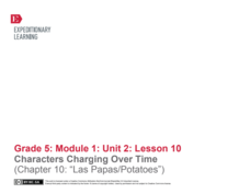 Characters Changing Over Time (Chapter 10: "Las Papas/Potatos") Lesson Plan Characters Changing Over Time (Chapter 10: "Las Papas/Potatos") Lesson Plan