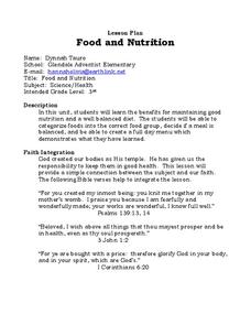 Food and Nutrition Lesson Plan Food and Nutrition Lesson Plan