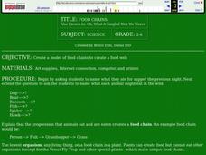 Food Chains Lesson Plan Food Chains Lesson Plan