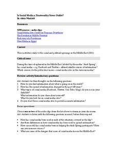 Is Social Media a Trustworthy News Outlet? Lesson Plan Is Social Media a Trustworthy News Outlet? Lesson Plan