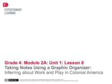 Taking Notes Using a Graphic Organizer: Inferring About Work and Play in Colonial America Lesson Plan Taking Notes Using a Graphic Organizer: Inferring About Work and Play in Colonial America Lesson Plan