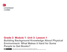 EngageNY Grade 3 ELA Module 1, Unit 3 EngageNY Grade 3 ELA Module 1, Unit 3