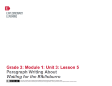 Paragraph Writing About Waiting for the Biblioburro Lesson Plan Paragraph Writing About Waiting for the Biblioburro Lesson Plan