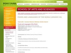 Foods and Languages of the World Lesson Plan Foods and Languages of the World Lesson Plan