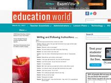 Following Directions Lesson Plan Following Directions Lesson Plan