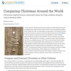 Comparing Christmas Around the World Lesson Planet Article Comparing Christmas Around the World Lesson Planet Article