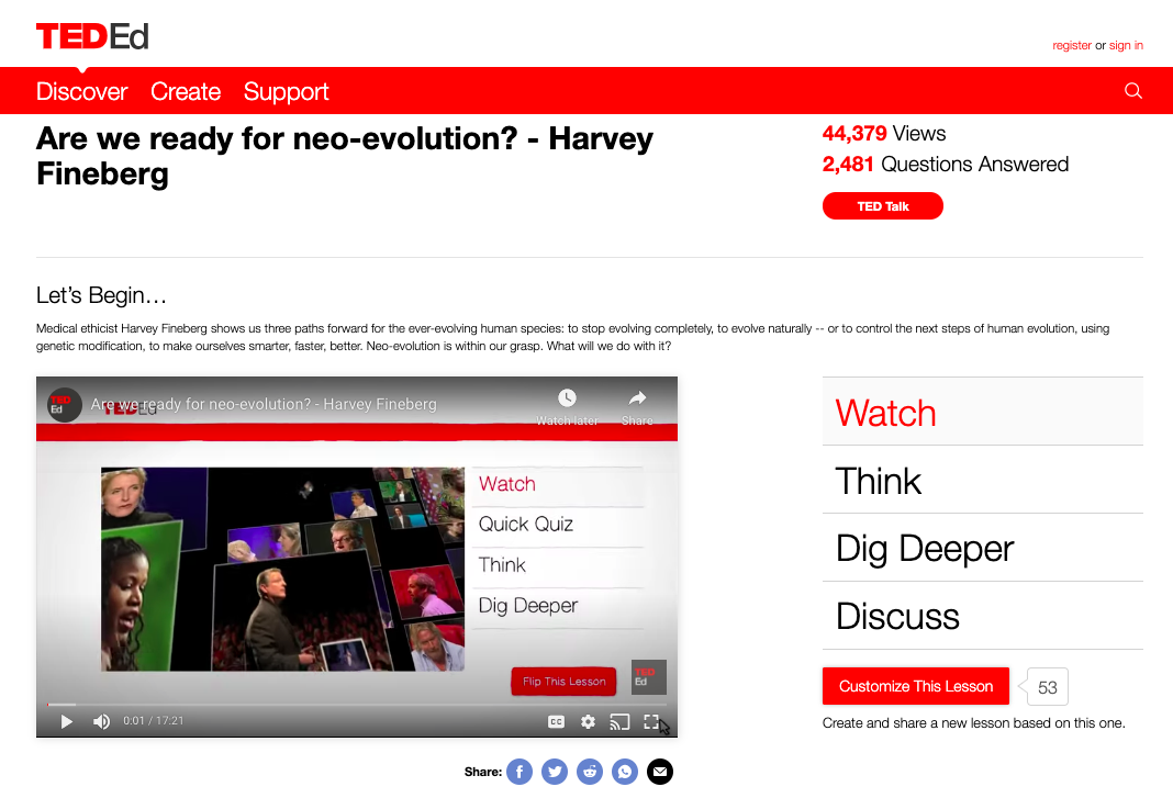 Are We Ready for Neo-Evolution Instructional Video Are We Ready for Neo-Evolution Instructional Video