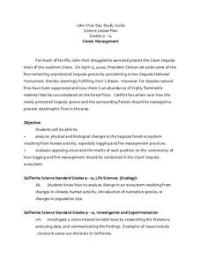 Forest Management Lesson Plan Forest Management Lesson Plan