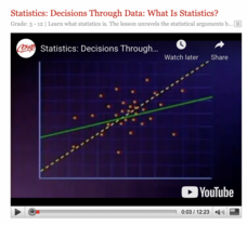 Statistics: Decisions Through Data: Unit 1 What Is Statistics Instructional Video Statistics: Decisions Through Data: Unit 1 What Is Statistics Instructional Video