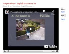 Prepositions - English Grammar #2 Instructional Video Prepositions - English Grammar #2 Instructional Video