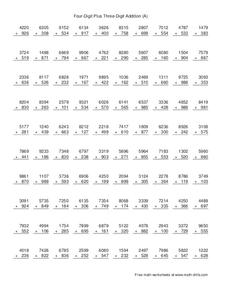 Four-Digit Plus Three-Digit Addition (A) Lesson Plan Four-Digit Plus Three-Digit Addition (A) Lesson Plan