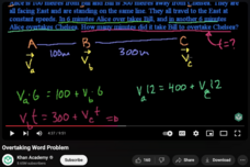 Overtaking Word Problem Instructional Video Overtaking Word Problem Instructional Video