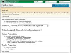 Fraction Facts Lesson Plan Fraction Facts Lesson Plan