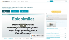 Similes in Literature: Definition and Examples Lesson Plan Similes in Literature: Definition and Examples Lesson Plan