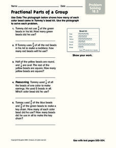 Fractional Parts of a Group Worksheet Fractional Parts of a Group Worksheet