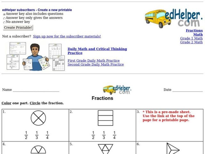 Fractions Interactive Fractions Interactive