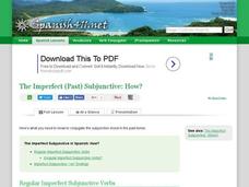 The Imperfect (Past) Subjunctive: How? Interactive The Imperfect (Past) Subjunctive: How? Interactive