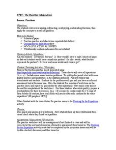 Fractions Lesson Plan Fractions Lesson Plan