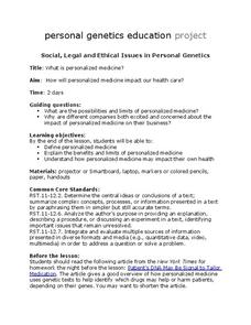 Personalized Medicine Lesson Plan Personalized Medicine Lesson Plan