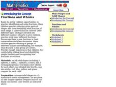 Fractions and Wholes Lesson Plan Fractions and Wholes Lesson Plan