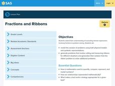 Fractions and Ribbons Lesson Plan Fractions and Ribbons Lesson Plan
