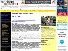 About Me Lesson Plan About Me Lesson Plan