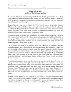 Francis Scott Key Lesson Plan Francis Scott Key Lesson Plan