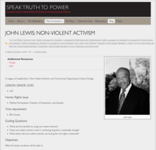 John Lewis: Non-Violent Activism Lesson Plan John Lewis: Non-Violent Activism Lesson Plan