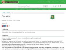Free Verse Lesson Plan Free Verse Lesson Plan