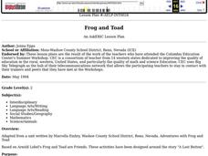 Frog and Toad Lesson Plan Frog and Toad Lesson Plan