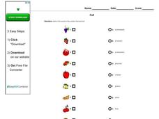 Fruit Worksheet Fruit Worksheet