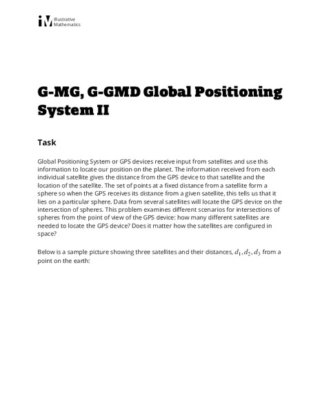Global Positioning System II Activity Global Positioning System II Activity