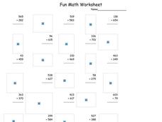Fun Math 10 Worksheet Fun Math 10 Worksheet