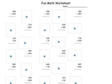 Fun Math 34 Worksheet Fun Math 34 Worksheet