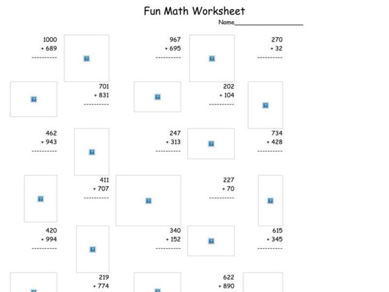 Fun Math Worksheet Worksheet Fun Math Worksheet Worksheet
