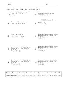 Functions Worksheet Functions Worksheet