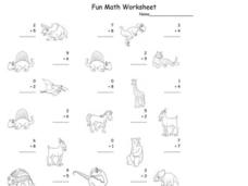 Fun Math Worksheet: 1-Digit Addition 14 Worksheet Fun Math Worksheet: 1-Digit Addition 14 Worksheet