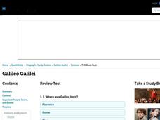 Galileo Galilei Interactive Galileo Galilei Interactive