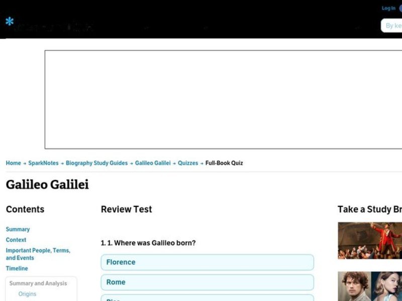 Galileo Galilei Interactive Galileo Galilei Interactive