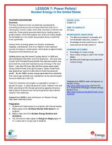 Power Pellets! Nuclear Energy in the United States Lesson Plan Power Pellets! Nuclear Energy in the United States Lesson Plan