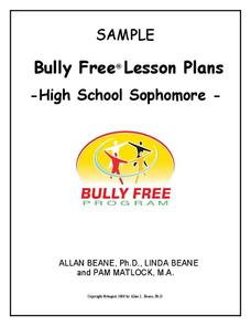 Bully Free Lesson Plans—10th Grade Lesson Plan Bully Free Lesson Plans—10th Grade Lesson Plan