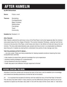 After Hamelin Lesson Plan After Hamelin Lesson Plan