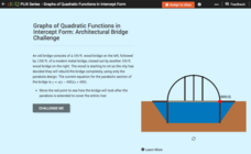 Graphs of Quadratic Functions in Intercept Form: Architectural Bridge Challenge Interactive Graphs of Quadratic Functions in Intercept Form: Architectural Bridge Challenge Interactive