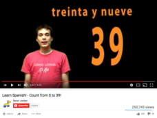 Learn Spanish!—Count from 0-39 Video Learn Spanish!—Count from 0-39 Video
